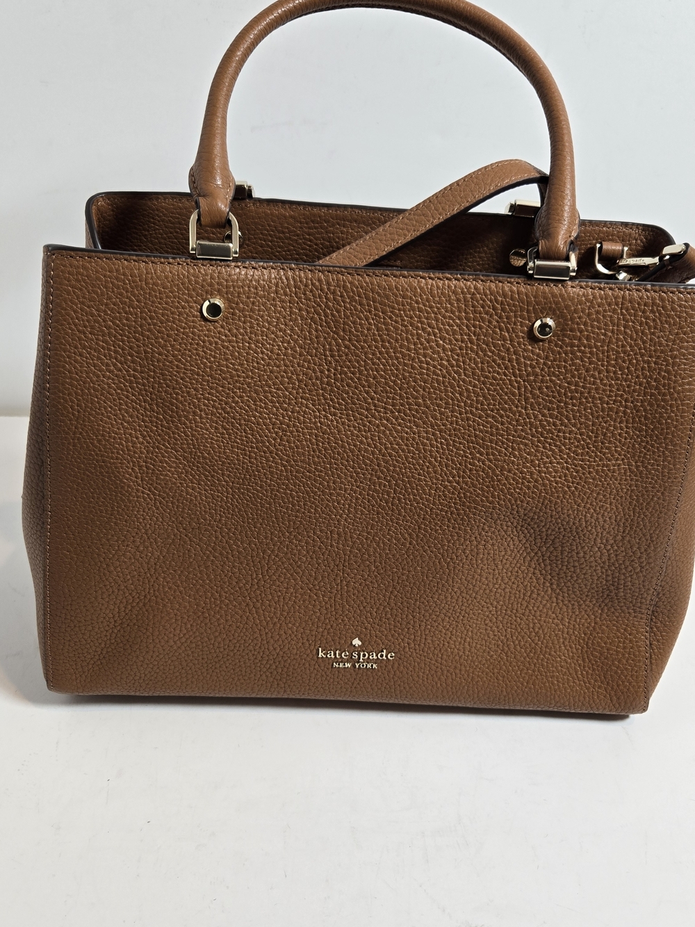 Kate Spade New York Brown Leather Top-Handle Satchel